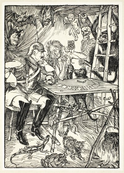 Der König der Klubs (Das Glück des Kaisers), Illustration aus The Kaiser